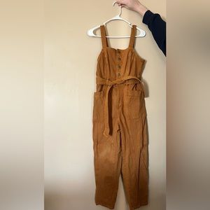 Marigold-Colored Jean Overalls - Size Small